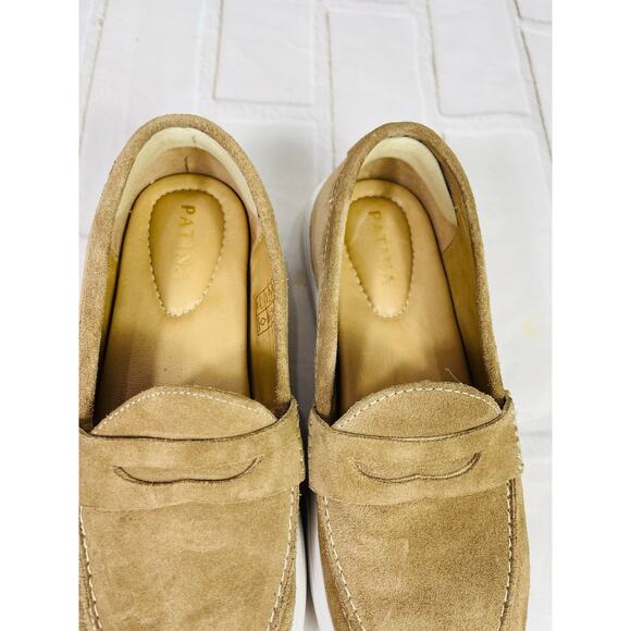 Patina tan suede leather loafers sz 7 - Picture 7 of 9